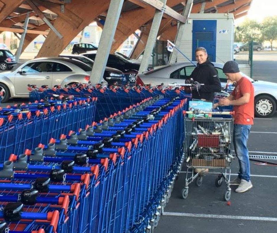 Technicien SP Services en intervention sur les chariots